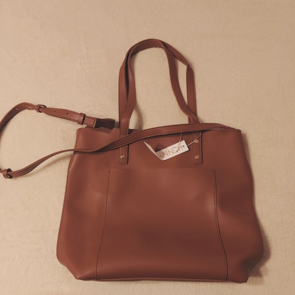 NWT Henny & Lev Donna Tote Bag - Cognac - Picture 5 of 9